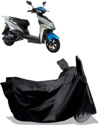 Amexride Two Wheeler Cover for Hero Electric(Fusion, Black)