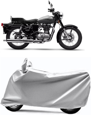 XOCAVO Two Wheeler Cover for Royal Enfield(Bullet 350, Silver)