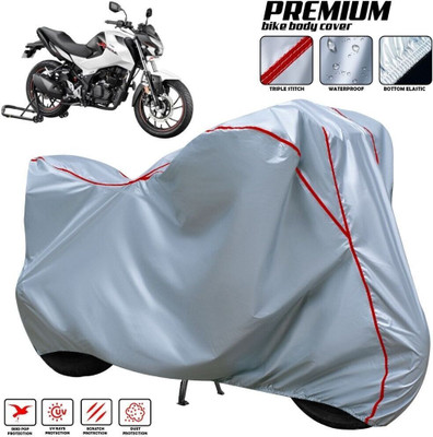 SThanaveX Waterproof Two Wheeler Cover for Hero(Xtreme, Silver, Red, Multicolor)