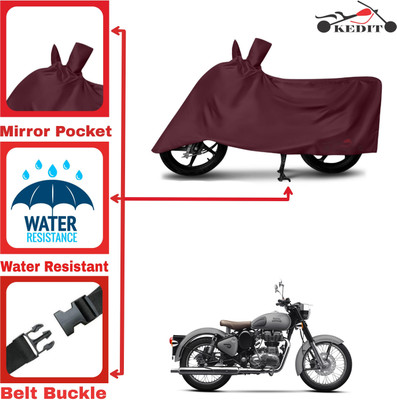AASHTIK MART Two Wheeler Cover for Royal Enfield(Classic 350, Maroon)