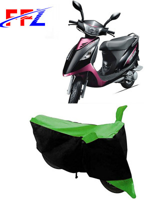 FFZ Two Wheeler Cover for TVS(Scooty Streak, Black, Green)