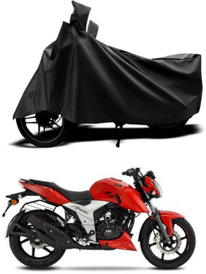 KEDIT Two Wheeler Cover for TVS(Apache RTR 160 4V, Black)
