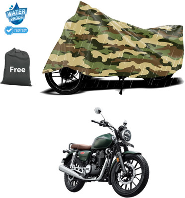 CODOKI Waterproof Two Wheeler Cover for Honda(Hness CB350, Yellow)