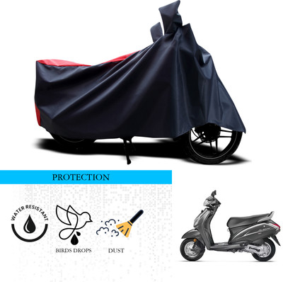 ANTHUB Waterproof Two Wheeler Cover for Honda(Activa 4G, Black, Red)