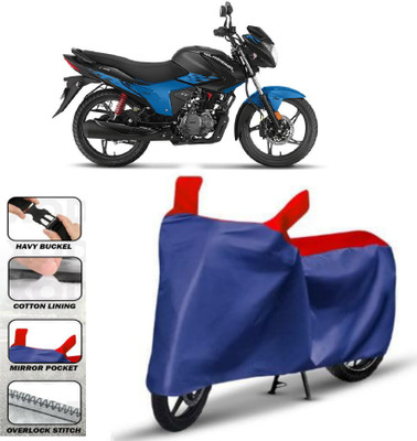 WMIZEXA Two Wheeler Cover for Hero(Glamour, Red)