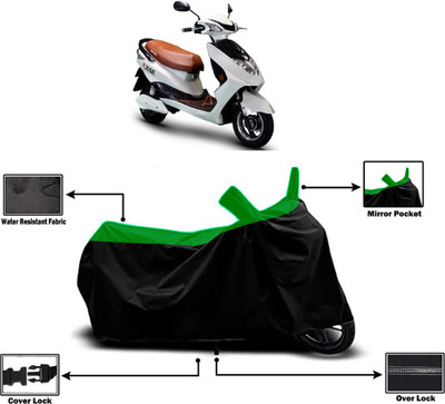 Amexride Two Wheeler Cover for Okinawa(Raise, Green)