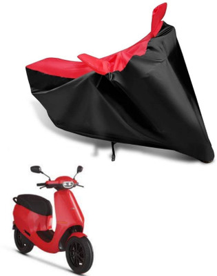 KEDIT Two Wheeler Cover for Ola(Red, Black)