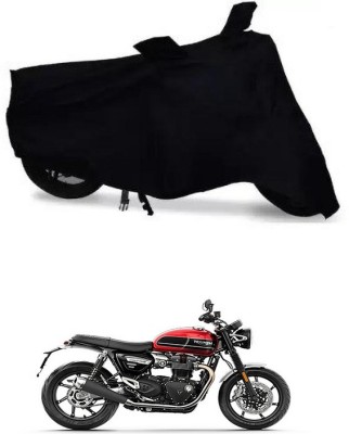 APNEK Waterproof Two Wheeler Cover for Triumph(Speed Twin, Black)