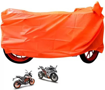 RONISH Waterproof Two Wheeler Cover for KTM(RC 200, Orange)