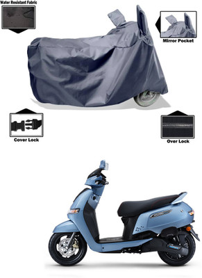 CODOKI Waterproof Two Wheeler Cover for TVS(iQube, Grey)