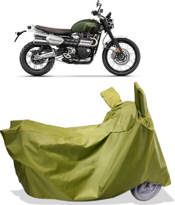 Amexride Two Wheeler Cover for Triumph(Scrambler 1200, Maroon)