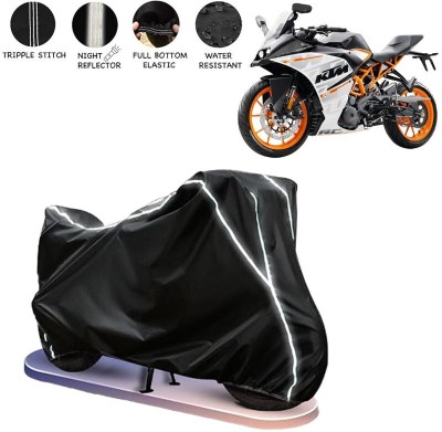 BOTAUTO Two Wheeler Cover for KTM(RC 390, Black, White)