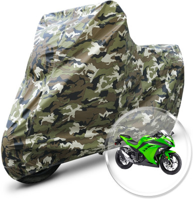Neodrift Two Wheeler Cover for Kawasaki(Ninja 300, Green)