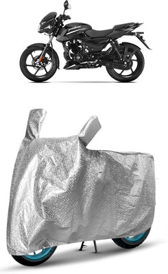 J S R Waterproof Two Wheeler Cover for Bajaj(Pulsar 125, Silver)