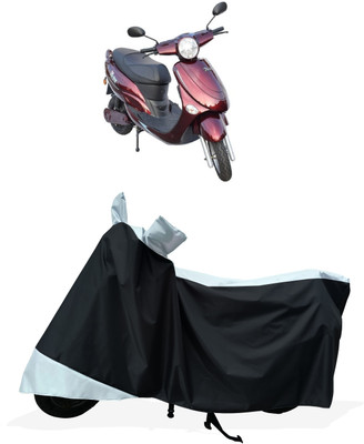 Tricway Two Wheeler Cover for Avon(E Star BS6, White)