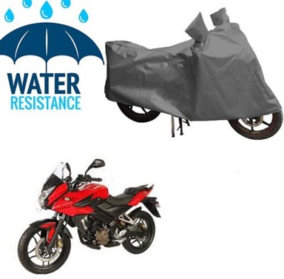 MMSSTAR Waterproof Two Wheeler Cover for Bajaj(Pulsar AS 150, Grey)