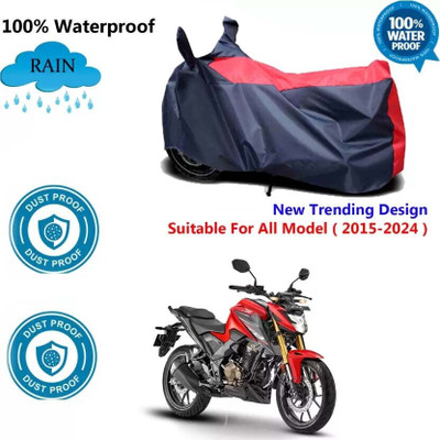 HMS Two Wheeler Cover for Hero(Glamour i3s BS6, Red, Blue)