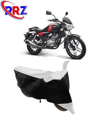 RRZ Waterproof Two Wheeler Cover for Bajaj(V 150, Black, White)