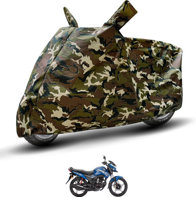 Auto Hub Waterproof Two Wheeler Cover for Honda(CB Shine SP, Brown)