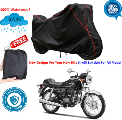 OliverX Waterproof Two Wheeler Cover for Hero(Splendor Pro Classic, Black)