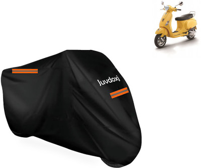 Juvdoxj Waterproof Two Wheeler Cover for Vespa(Vespa VXL 150, Black)