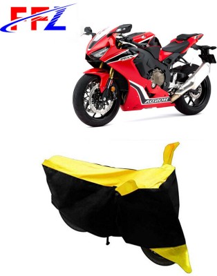 FFZ Waterproof Two Wheeler Cover for Honda(CBR 1000RR, Black, Yellow)