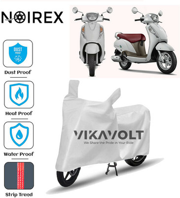 NOIREX Waterproof Two Wheeler Cover for Suzuki(Access 125, Silver)
