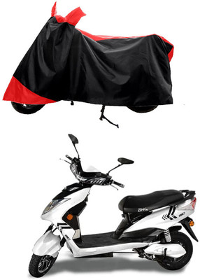 GROFATIK Two Wheeler Cover for Kinetic(Zing, Red)