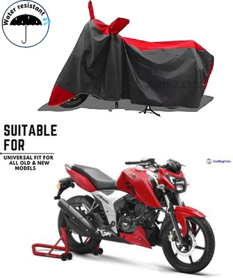 smwzxyu Waterproof Two Wheeler Cover for TVS(Red, Black)