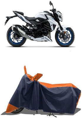 SUGASHRI Waterproof Two Wheeler Cover for Suzuki(GSX-S750, Orange, Blue)