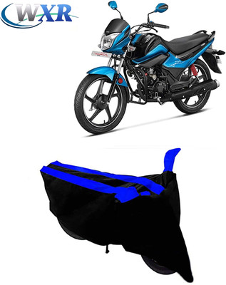 WXR Waterproof Two Wheeler Cover for Hero(Splendor I Smart, Black, Blue)