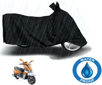 Autoinnovation Waterproof Two Wheeler Cover for Mahindra(Gusto 125, Black)