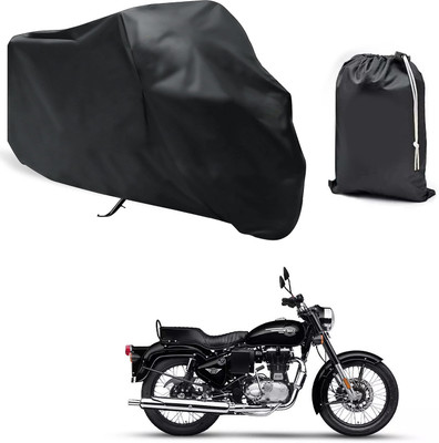 CODOKI Waterproof Two Wheeler Cover for Royal Enfield(Bullet 350 Twinspark, Black)