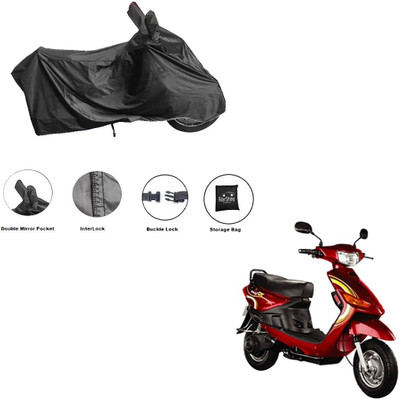 RiderShine Waterproof Two Wheeler Cover for Indus(Yo Spark, Black)