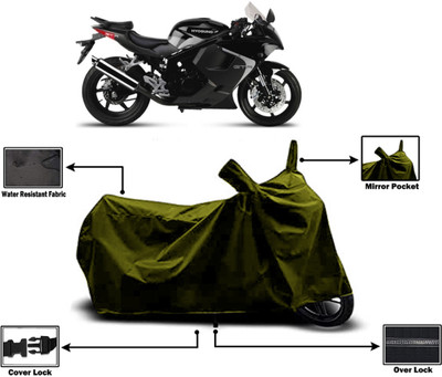 Amexride Two Wheeler Cover for Hyosung(GT250R, Green)