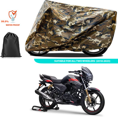 PAGORA Waterproof Two Wheeler Cover for TVS(Apache RTR 180, Yellow)