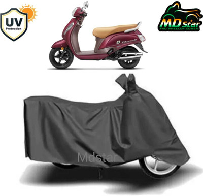 MWBB Waterproof Two Wheeler Cover for Suzuki(Access 125, Grey)