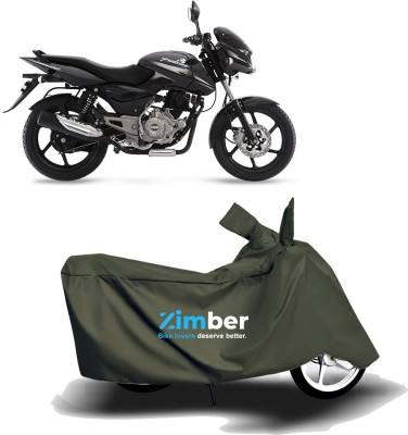 ZIMBER Two Wheeler Cover for Bajaj(Pulsar 150, Green)