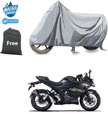 CODOKI Waterproof Two Wheeler Cover for Suzuki(Gixxer SF 250, Silver)