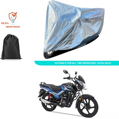 PAGORA Waterproof Two Wheeler Cover for TVS(Star City Plus BS6, Silver)