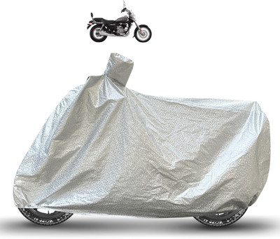 Caronix Waterproof Two Wheeler Cover for Bajaj(Avenger, Silver)