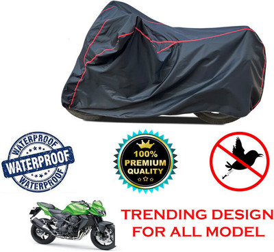THE REAL ARV Waterproof Two Wheeler Cover for Kawasaki(Z750, Black)