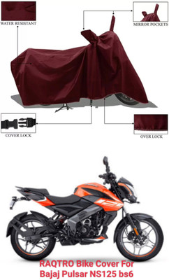 Mdstar Waterproof Two Wheeler Cover for Bajaj(Pulsar NS125 BS6, Maroon)