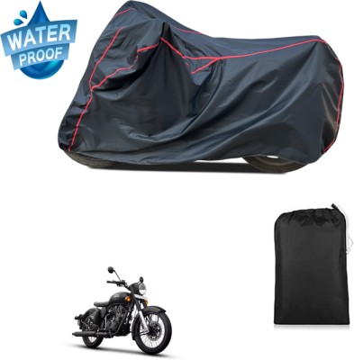 CODOKI Waterproof Two Wheeler Cover for Royal Enfield(Classic Stealth Black, Black)