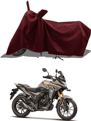 KEDIT Two Wheeler Cover for TVS(CB 400, Maroon)