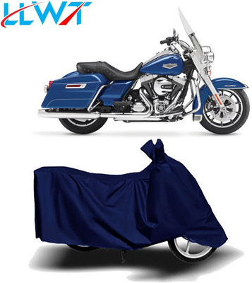 KPIND Waterproof Two Wheeler Cover for Harley Davidson(Road King, Blue)