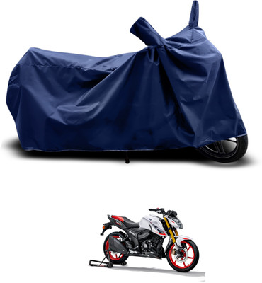 PAGORA Waterproof Two Wheeler Cover for TVS(Apache RTR 160 4V, Blue)