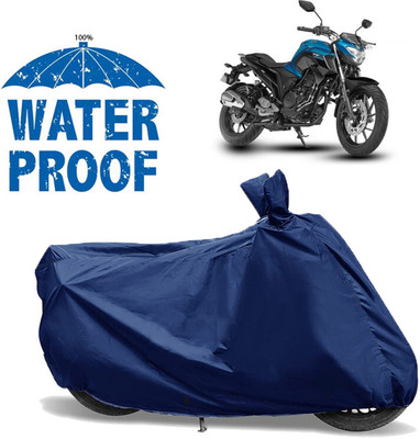 AUTOCAD Waterproof Two Wheeler Cover for Yamaha(FZ16, Blue)