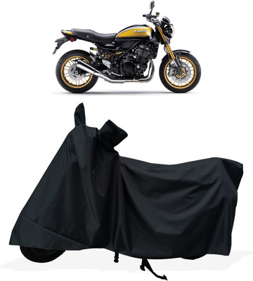 Tricway Two Wheeler Cover for Kawasaki(Z900RS BS6, Black)