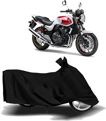DeepShakshi AUTOMOTIVE Waterproof Two Wheeler Cover for Honda(CB 400, Black)